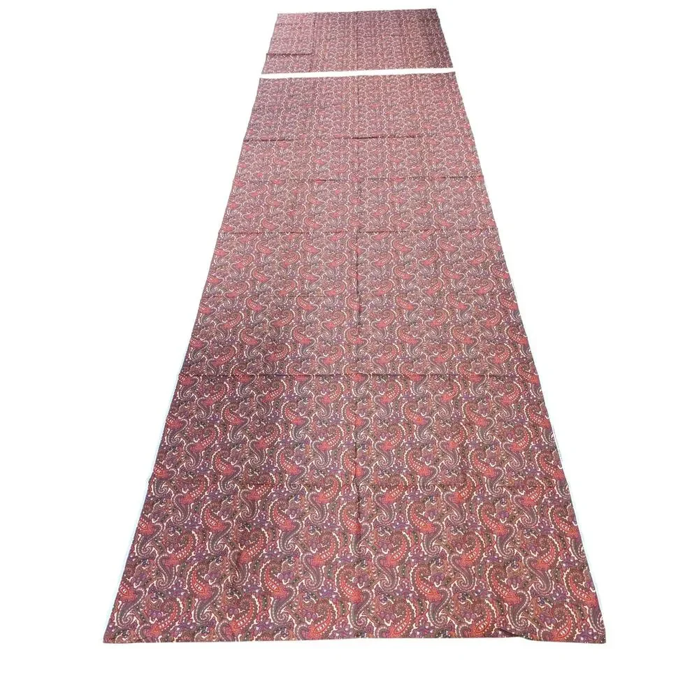 4+ Yards Ornate Red Paisley Fabric Vintage 1980's 1990's VIP CRANSTON PRINTWORKS